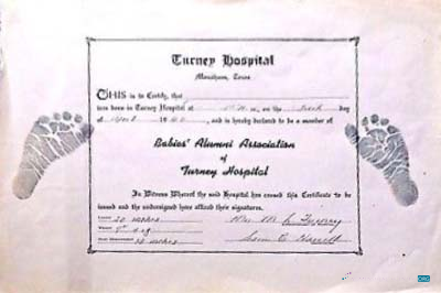 Download Massachusetts Carney hospital birth certificate Photoshop template